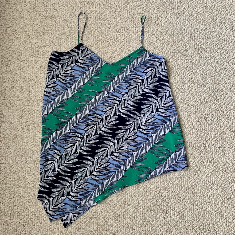 Laundry spaghetti strap asymmetrical hem top - Picture 6 of 6